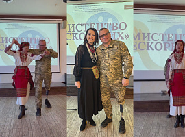 Ветеран та хореографка з Коломиї станцювали покутський танець (відео)