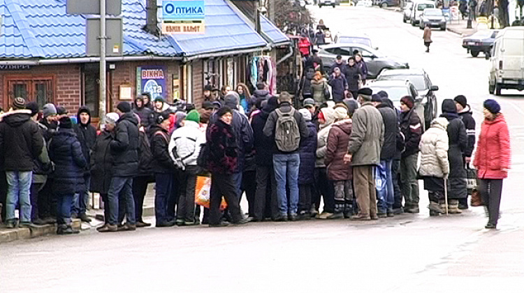 У Коломиї підприємці знову перекрили центр міста (відео)