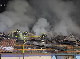 Пожежа у навчальному закладі в Коломиї (відео)