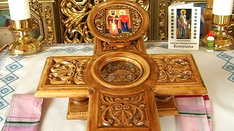 До Коломиї привезли мощі святих мучеників Кіпріана та Юстини (відео)