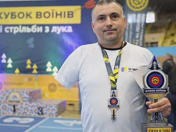 Ветеран з Нижнього Вербіжа здобув золото зі стрільби з лука на Кубку Воїнів (відео)