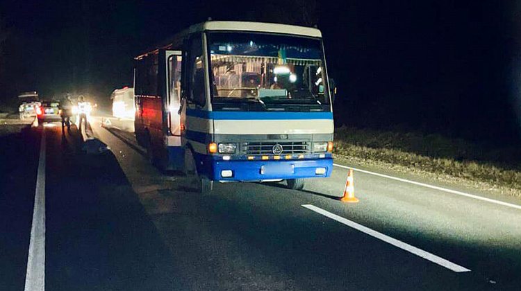 На Коломийщині ДТП: автобус смертельно травмував чоловіка (фото)