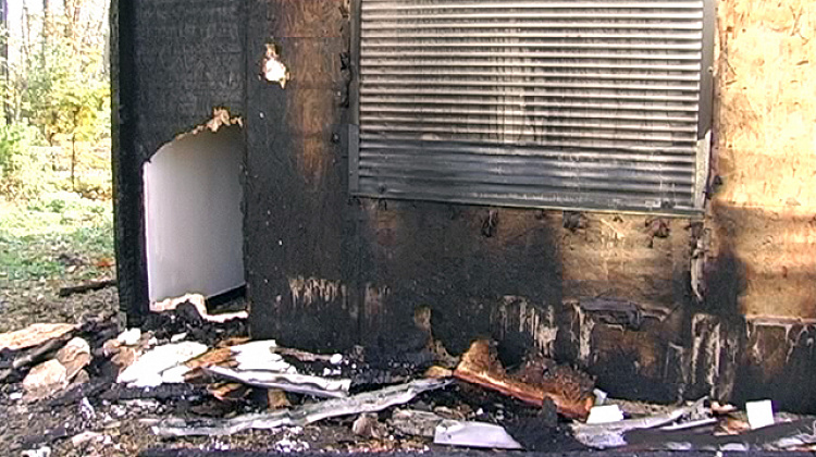 У Коломиї знову горіла капличка єврейської громади (відео)