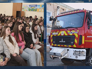 Коломийські рятувальники зустрілися зі студентами медичного фахового коледжу (відео)