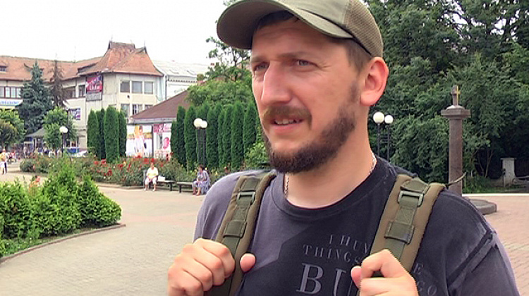 Боєць "Чорної сотні" Петро Бойчук приїхав до Коломиї (відео)