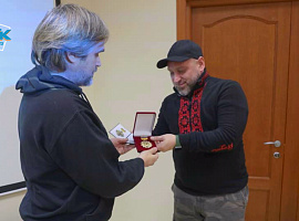 Медаль «За заслуги перед Прикарпаттям» отримав оператор телеканалу «НТК» (відео)