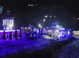 У Соколівці, що на Косівщині, створили льодове містечко та провели фестиваль (відео)